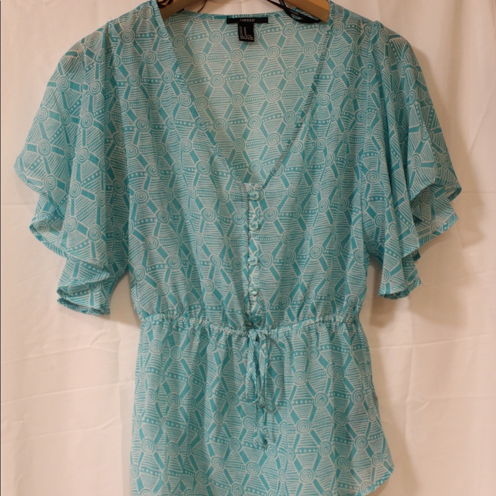 Light blue blouse